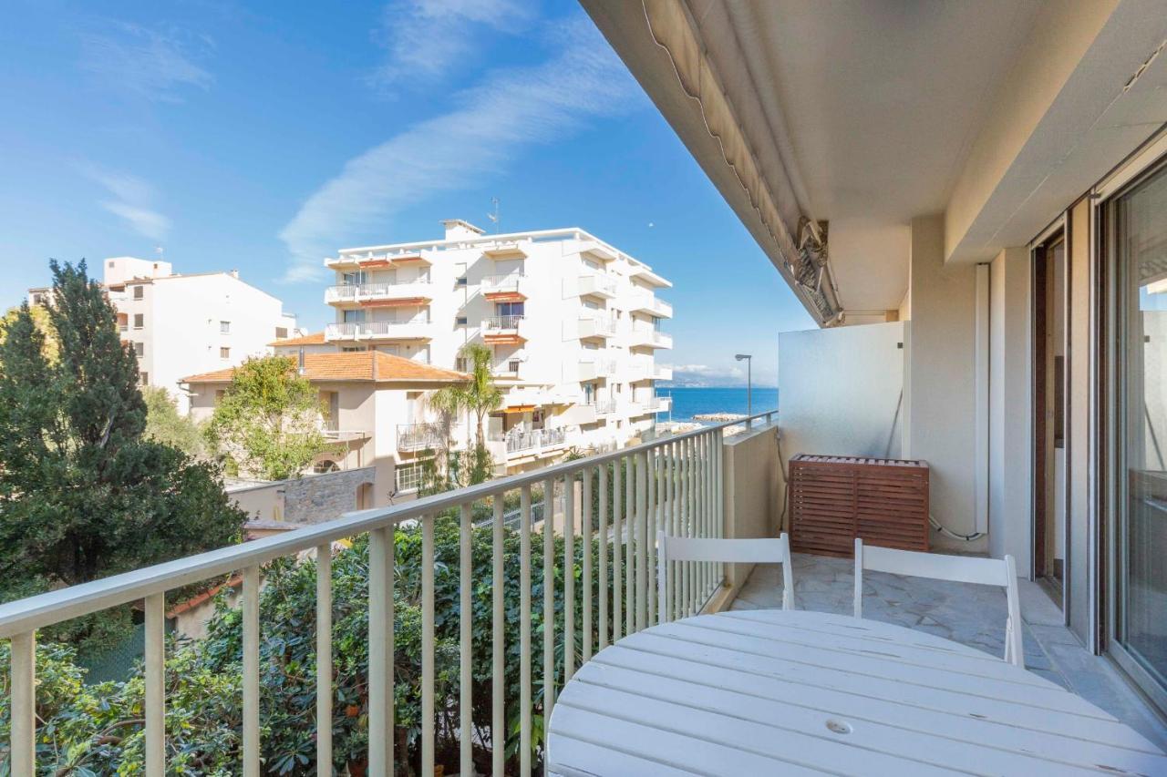 Chez J-P - 100M Beach 2-4Pers Terrace Sea View Pool Garage Antibes Luaran gambar